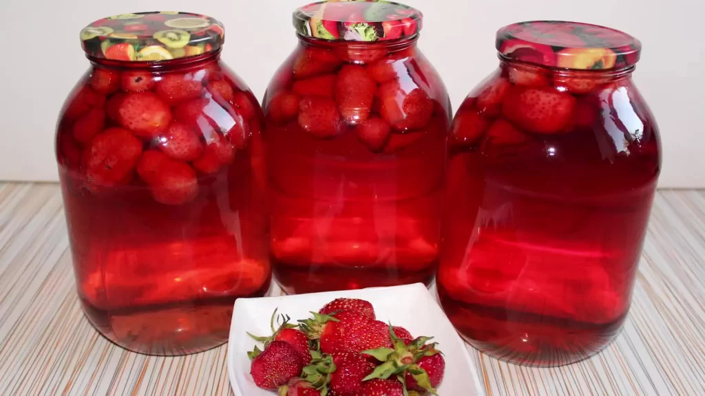 Компот из земляники на зиму