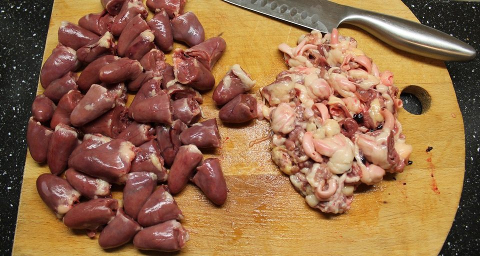 Куриные сердечки