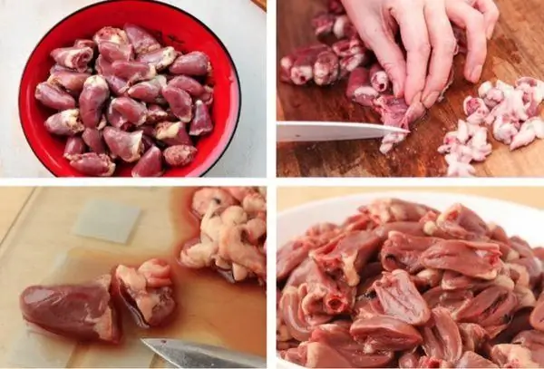 Куриные сердечки