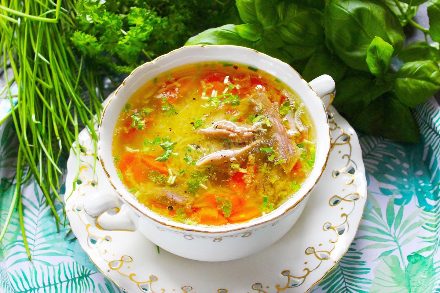 Диетический суп с куриной грудкой